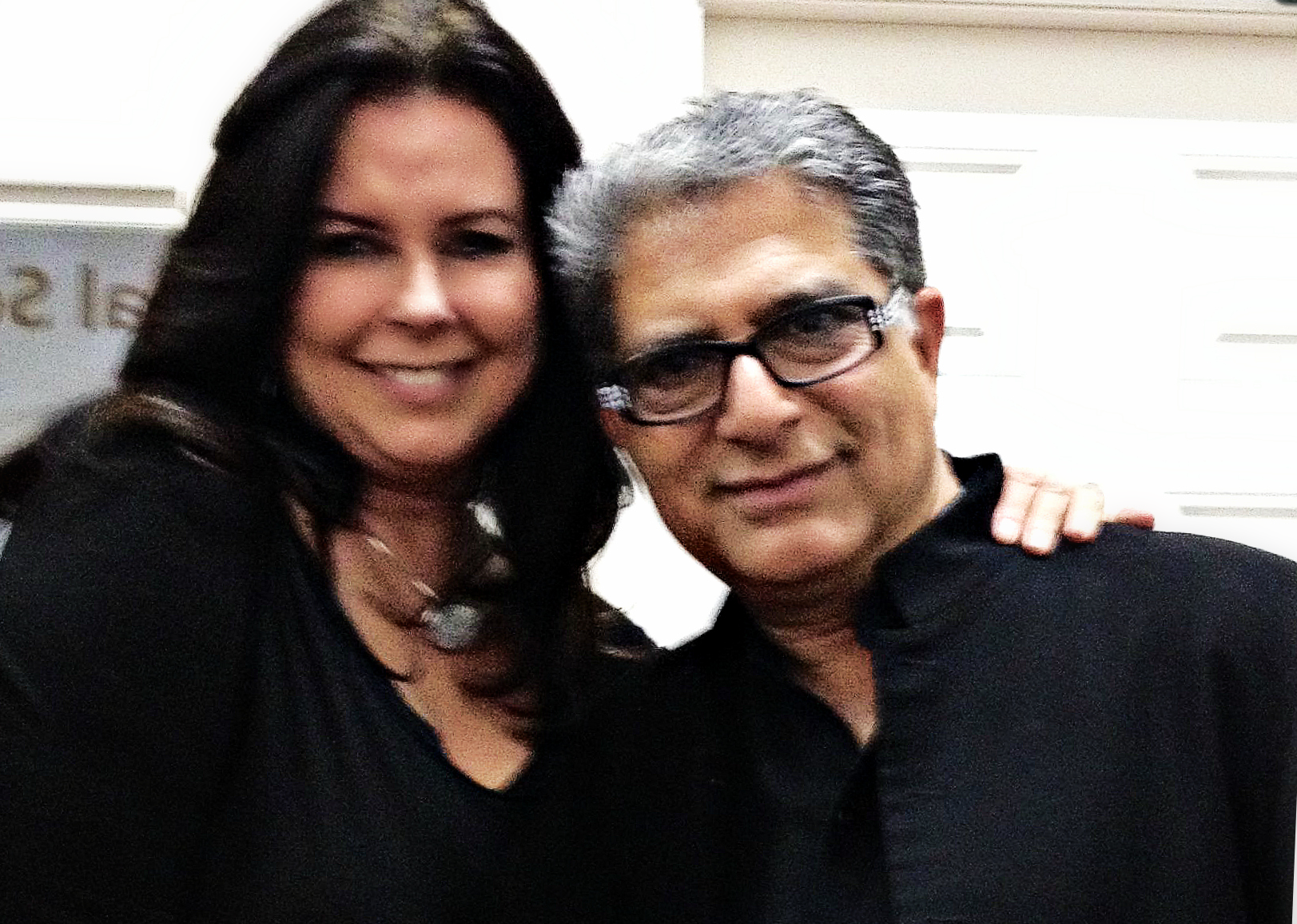 Siobhan McKenna and Deepak Chopra